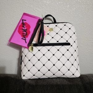 Betsey Johnson quilted heart backpack